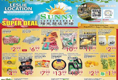 Sunny Supermarket (Leslie) Flyer August 5 to 11 