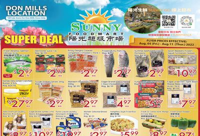 Sunny Foodmart (Don Mills) Flyer August 5 to 11