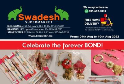 Swadesh Supermarket Flyer August 4 to 10