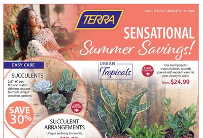 Terra Greenhouses Flyer August 5 to 11