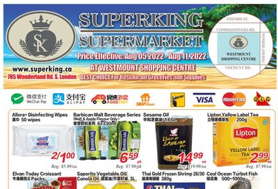 Superking Supermarket (London) Flyer August 5 to 11