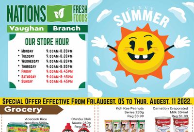 Nations Fresh Foods (Vaughan) Flyer August 5 to 11