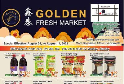 Golden Fresh Market Flyer August 5 to 11