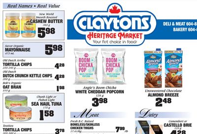 Claytons Heritage Market Flyer August 5 to 11