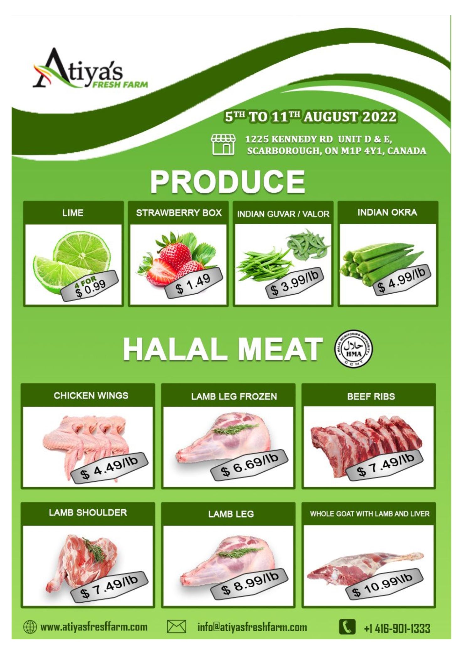 Atiya's Fresh Farm Flyer August 5 to 11