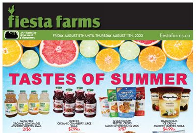 Fiesta Farms Flyer August 5 to 11