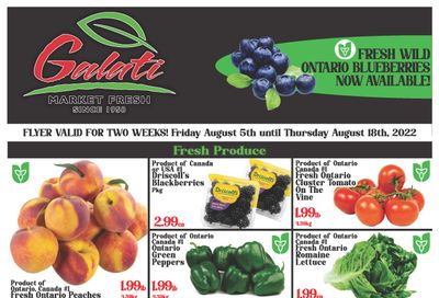 Galati Market Fresh Flyer August 5 to 18