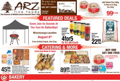 Arz Fine Foods Flyer August 5 to 11