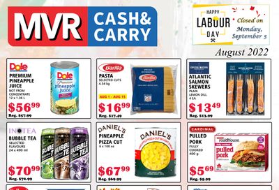 MVR Cash and Carry Flyer August 1 to 31