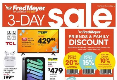 Fred Meyer Weekly Ad Flyer Specials August 7 to August 9, 2022