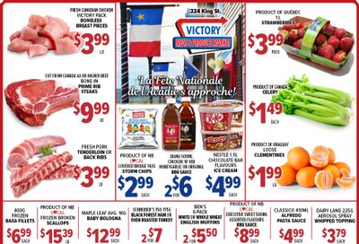 Victory Meat Market Flyer August 9 to 13