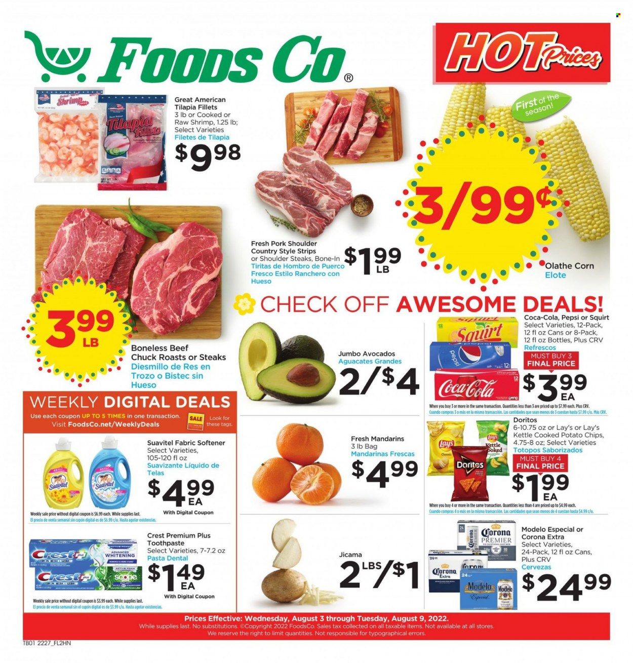 Foods Co Weekly Ad Flyer Specials August 3 to August 9, 2022