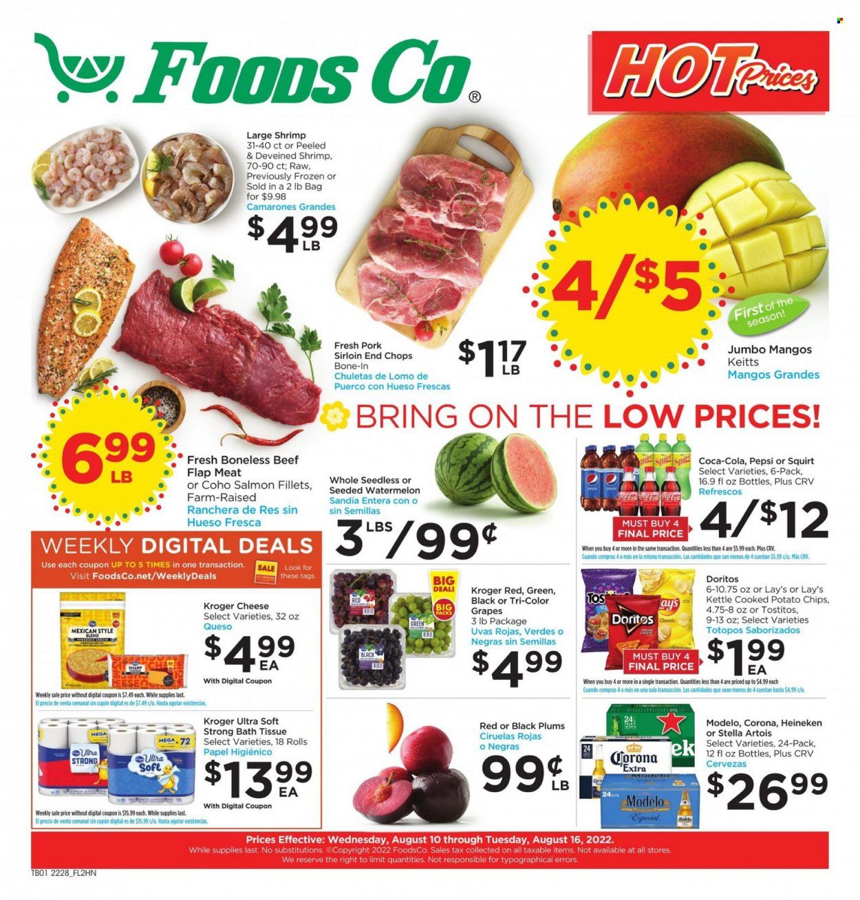 Foods Co Weekly Ad Flyer Specials August 10 to August 16, 2022