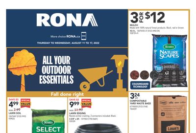 Rona (West) Flyer August 11 to 17