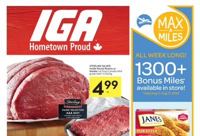 IGA (West) Flyer August 11 to 17