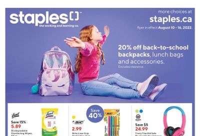 Staples Flyer August 10 to 16