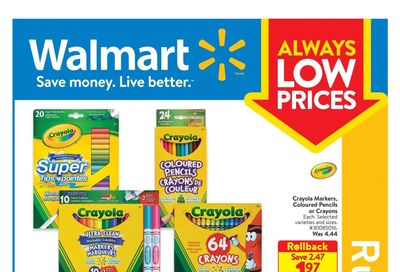 Walmart Rule the School for Less Flyer August 11 to 17