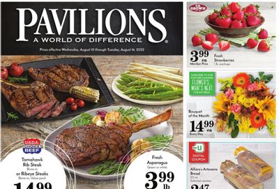 Pavilions (CA) Weekly Ad Flyer Specials August 10 to August 16, 2022