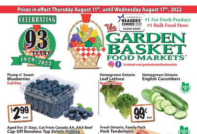 The Garden Basket Flyer August 11 to 17