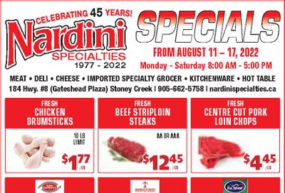 Nardini Specialties Flyer August 11 to 17