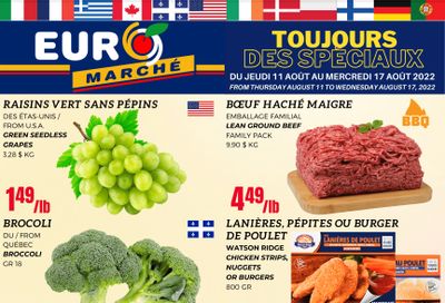 Euro Marche Flyer August 11 to 17