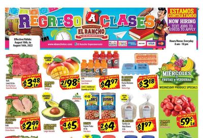 El Rancho (TX) Weekly Ad Flyer Specials August 10 to August 16, 2022