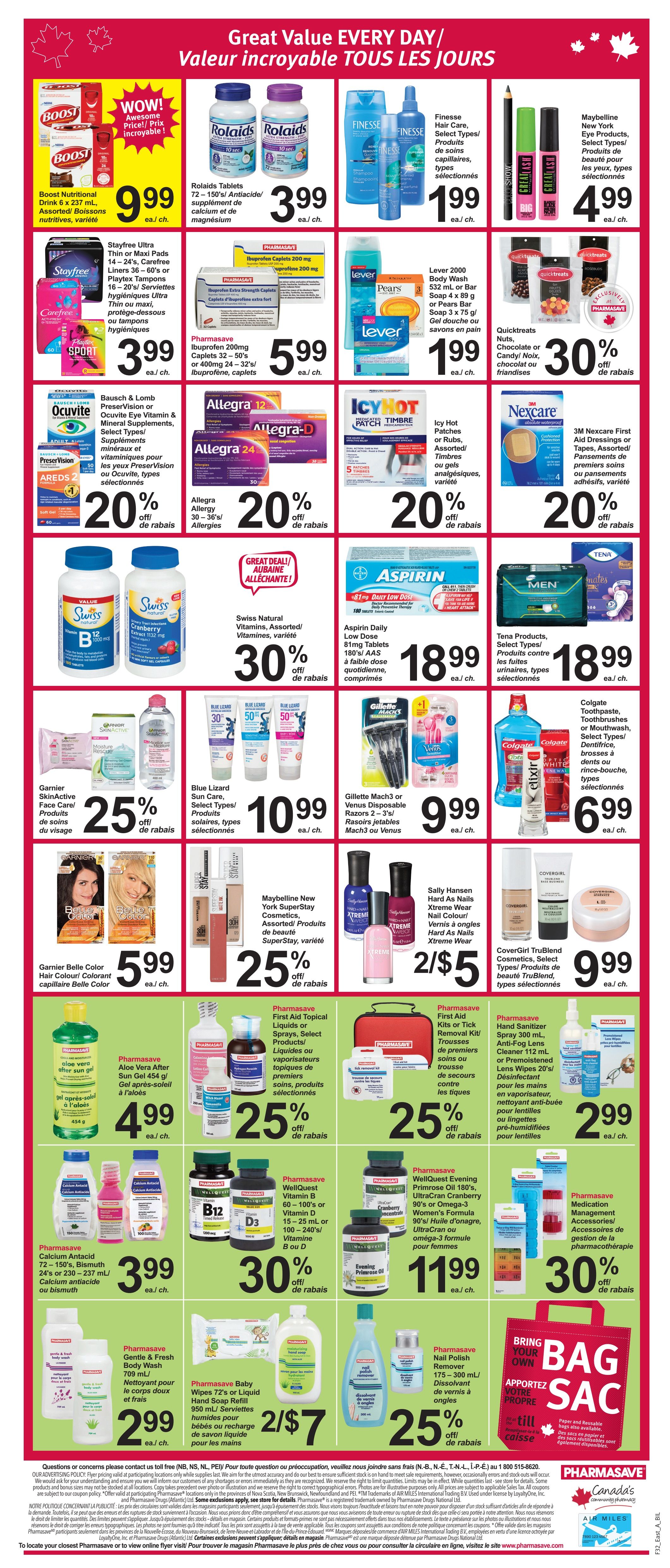 Pharmasave (NB) Flyer August 12 to 18