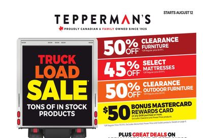 Tepperman's Flyer August 12 to 18