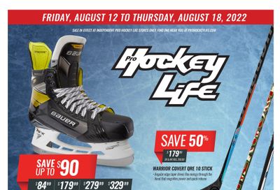 Pro Hockey Flyer August 12 to 18