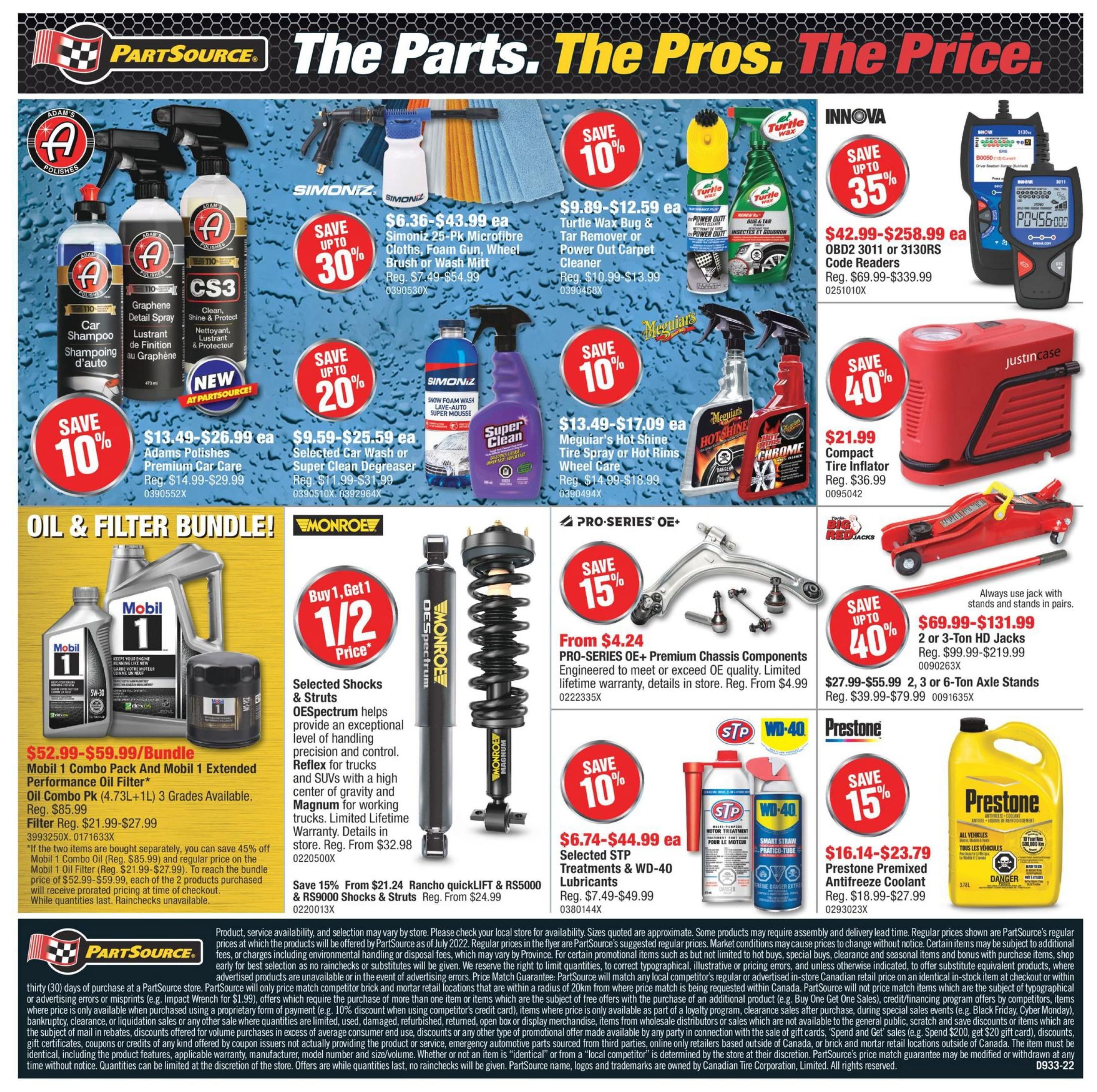 PartSource Flyer August 12 to 17