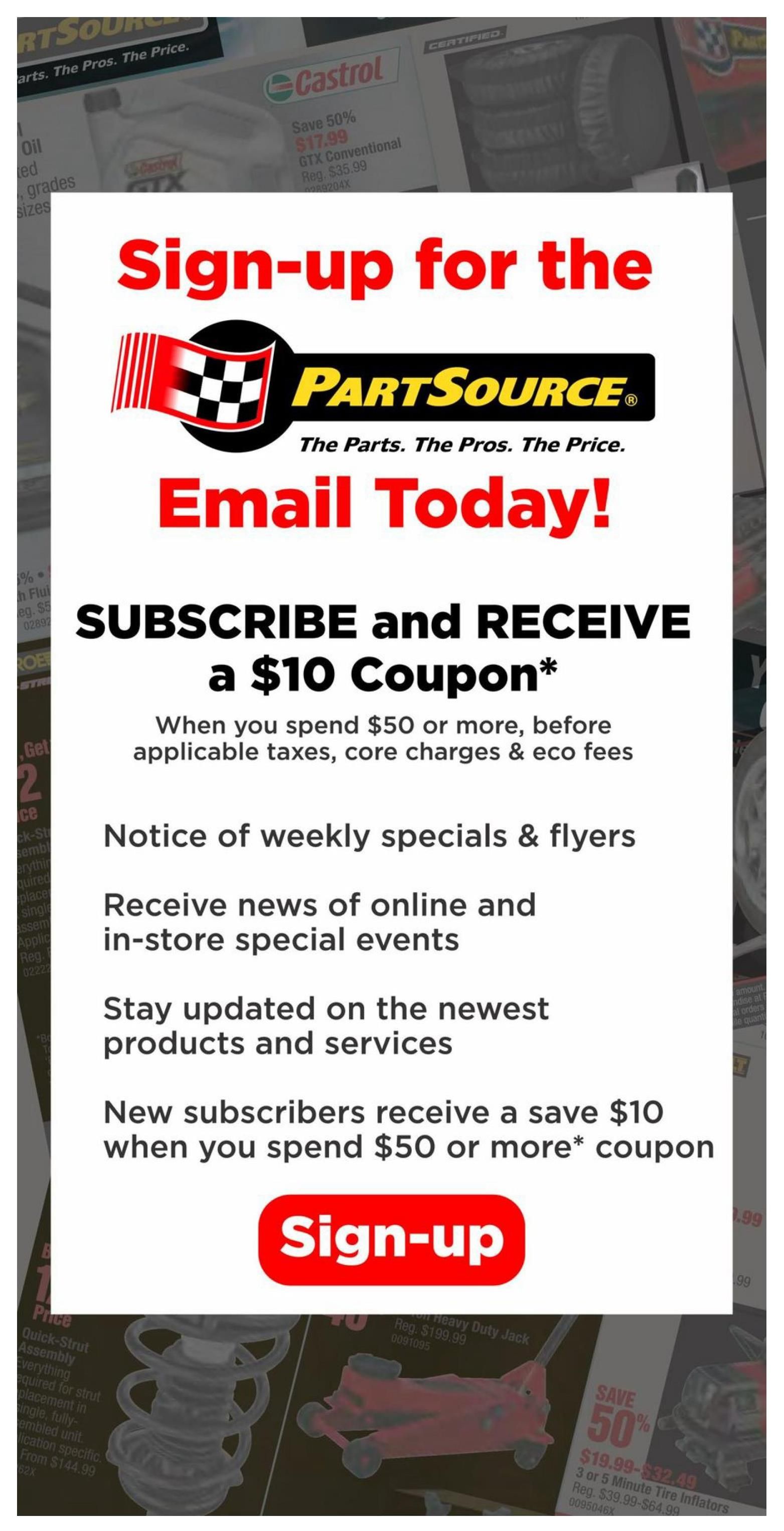PartSource Flyer August 12 to 17