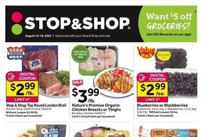 Stop & Shop (NJ) Weekly Ad Flyer Specials August 12 to August 18, 2022