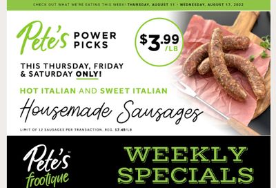 Pete's Fine Foods Flyer August 11 to 17