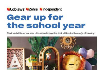 Loblaws (ON) Gear up for the School Year Flyer August 11 to September 7