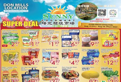 Sunny Foodmart (Don Mills) Flyer August 12 to 18