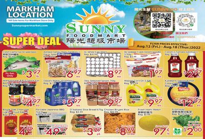 Sunny Foodmart (Markham) Flyer August 12 to 18