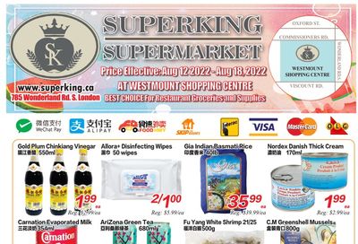 Superking Supermarket (London) Flyer August 12 to 18