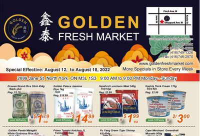 Golden Fresh Market Flyer August 12 to 18