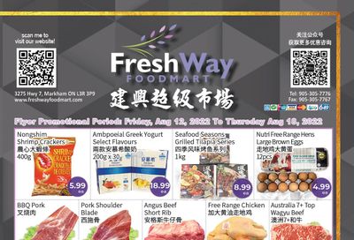 FreshWay Foodmart Flyer August 12 to 18