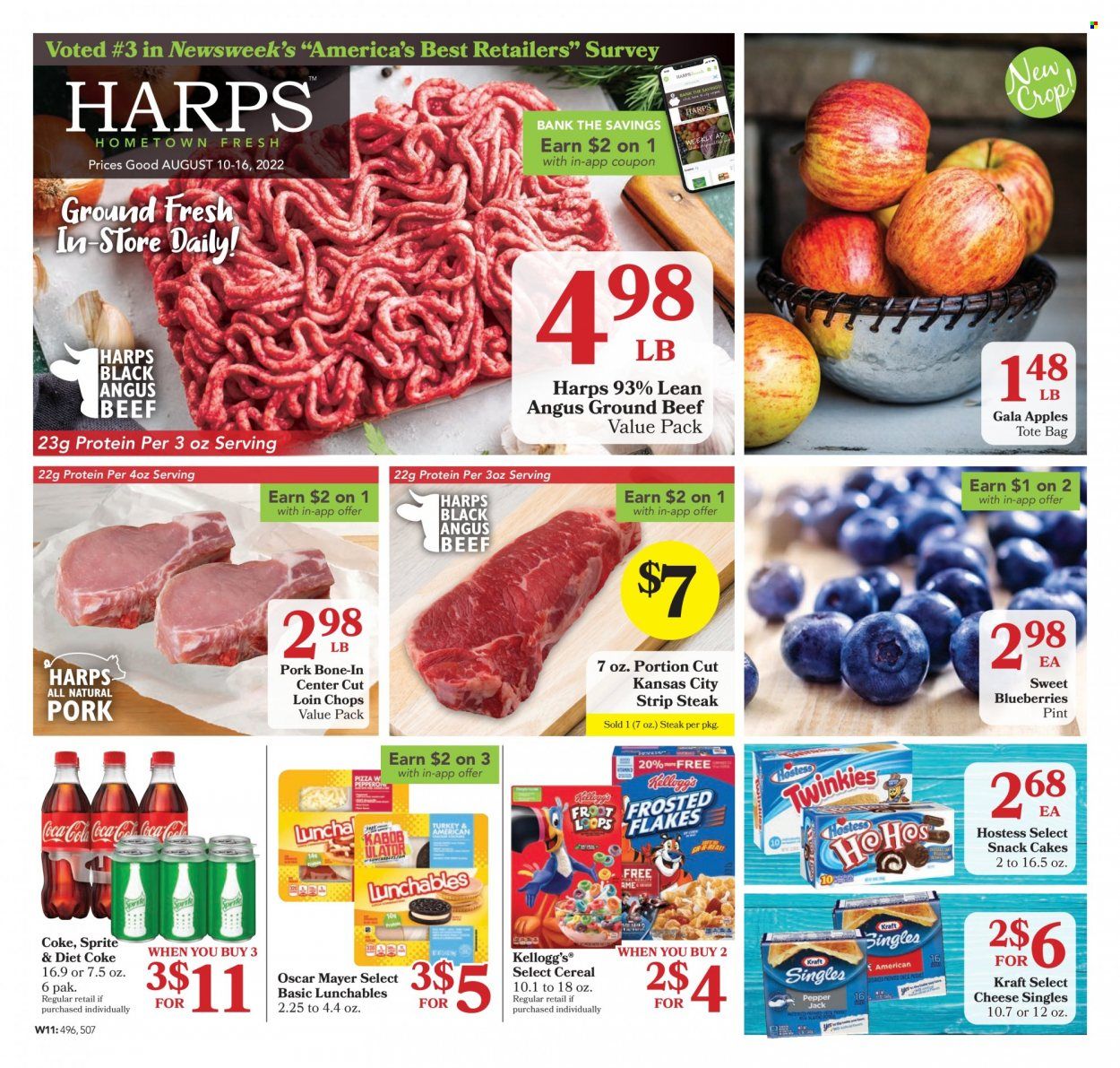 Harps Hometown Fresh (OK) Weekly Ad Flyer Specials August 10 to August