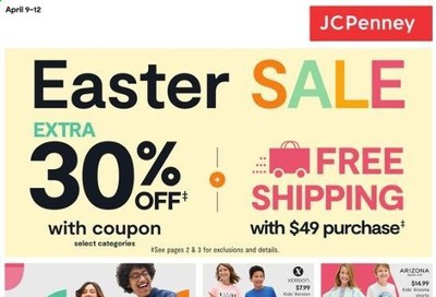 JCPenney Weekly Ad & Flyer April 9 to 12