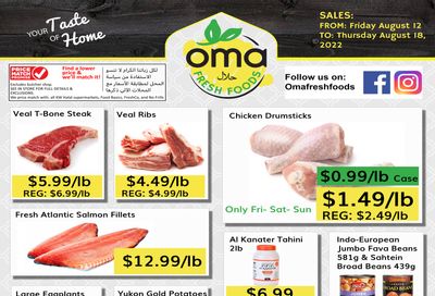 Oma Fresh Foods Flyer August 12 to 18