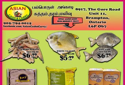 Asian Cash & Carry Flyer August 12 to 18