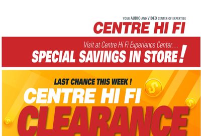 Centre Hi-Fi Flyer August 12 to 18