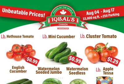 Iqbal Foods (Mississauga) Flyer August 4 to 17