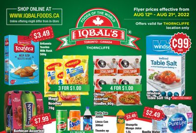 Iqbal Foods (Toronto) Flyer August 12 to 21