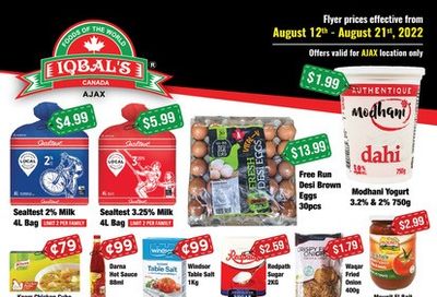 Iqbal Foods (Ajax) Flyer August 12 to 21