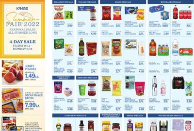 Kings Food Markets (CT, NJ, NY) Weekly Ad Flyer Specials August 12 to August 18, 2022
