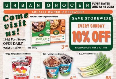 Urban Grocer Flyer August 12 to 18