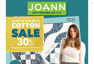 JOANN Weekly Ad Flyer Specials August 11 to August 31, 2022